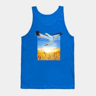 Stork and field Tank Top